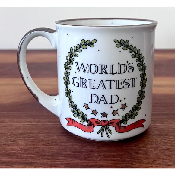 Vintage World’s Greatest Dad Mug Cup Coffee Tea Novelty - Picture 1 of 7